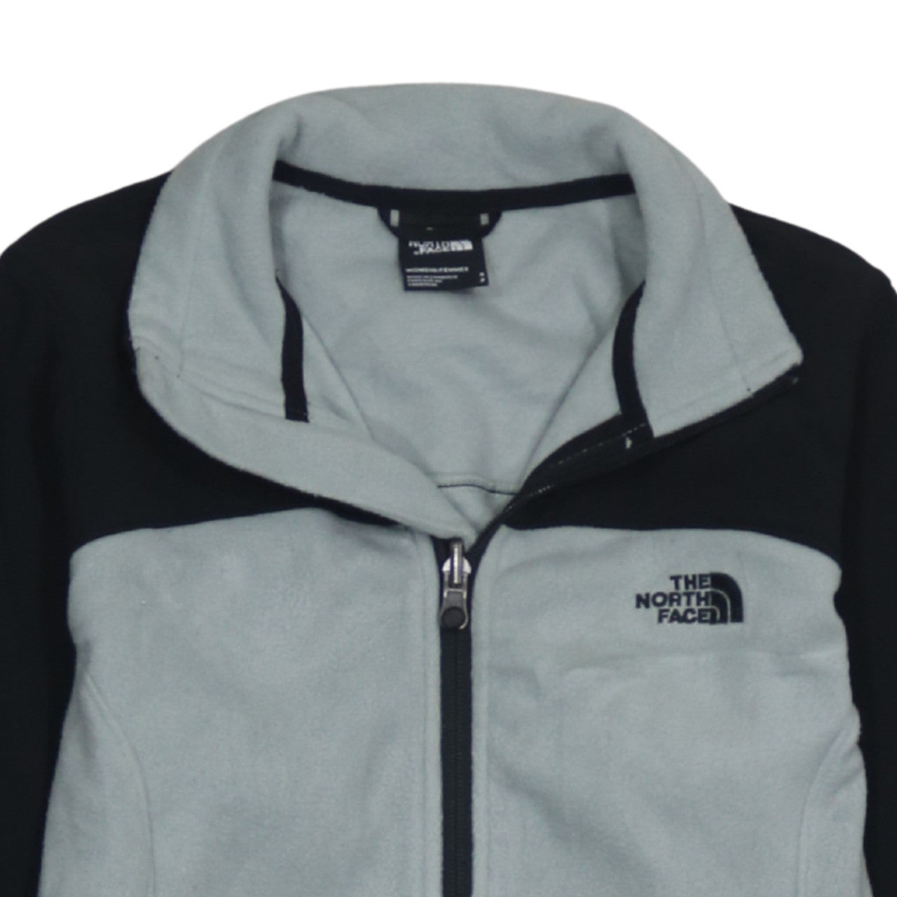 The North Face Womens Grey Fleece Full Zip Jacket Size S
