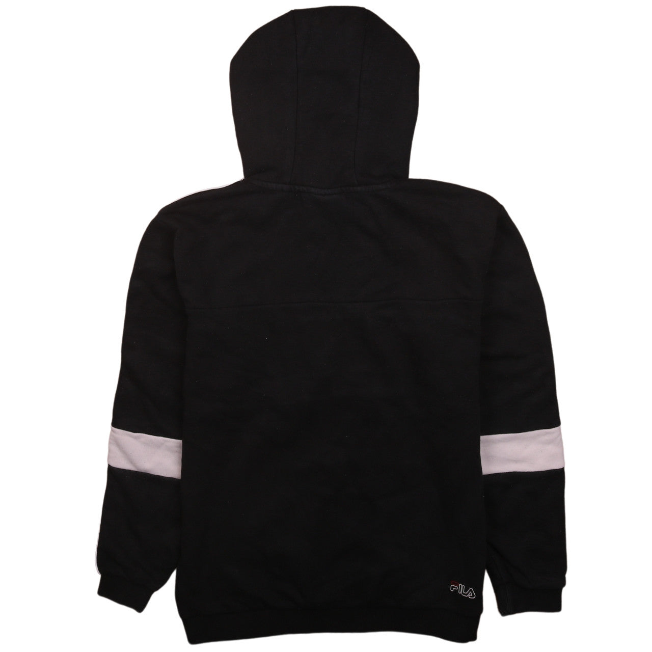 Fila Boys Black Hoodie 13-14 Years Pullover Logo Cotton Blend