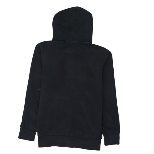 Adidas Men’s Black Pullover Hoodie Small Logo Fleece Sweatshirt