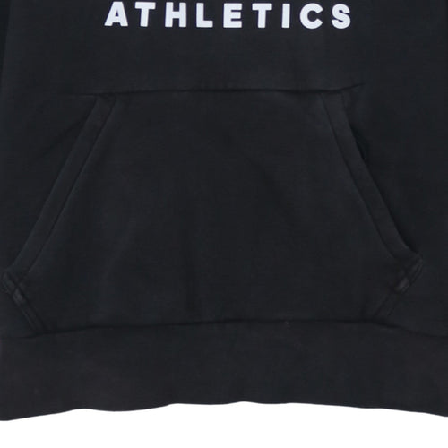 Adidas Men’s Black Pullover Hoodie Small Logo Fleece Sweatshirt