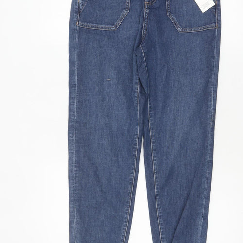 Marks and Spencer Women's Blue Tapered Denim Jeans Size 6 Regular