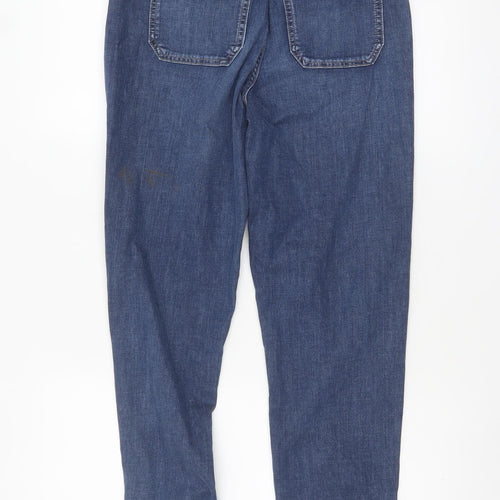 Marks and Spencer Women's Blue Tapered Denim Jeans Size 6 Regular
