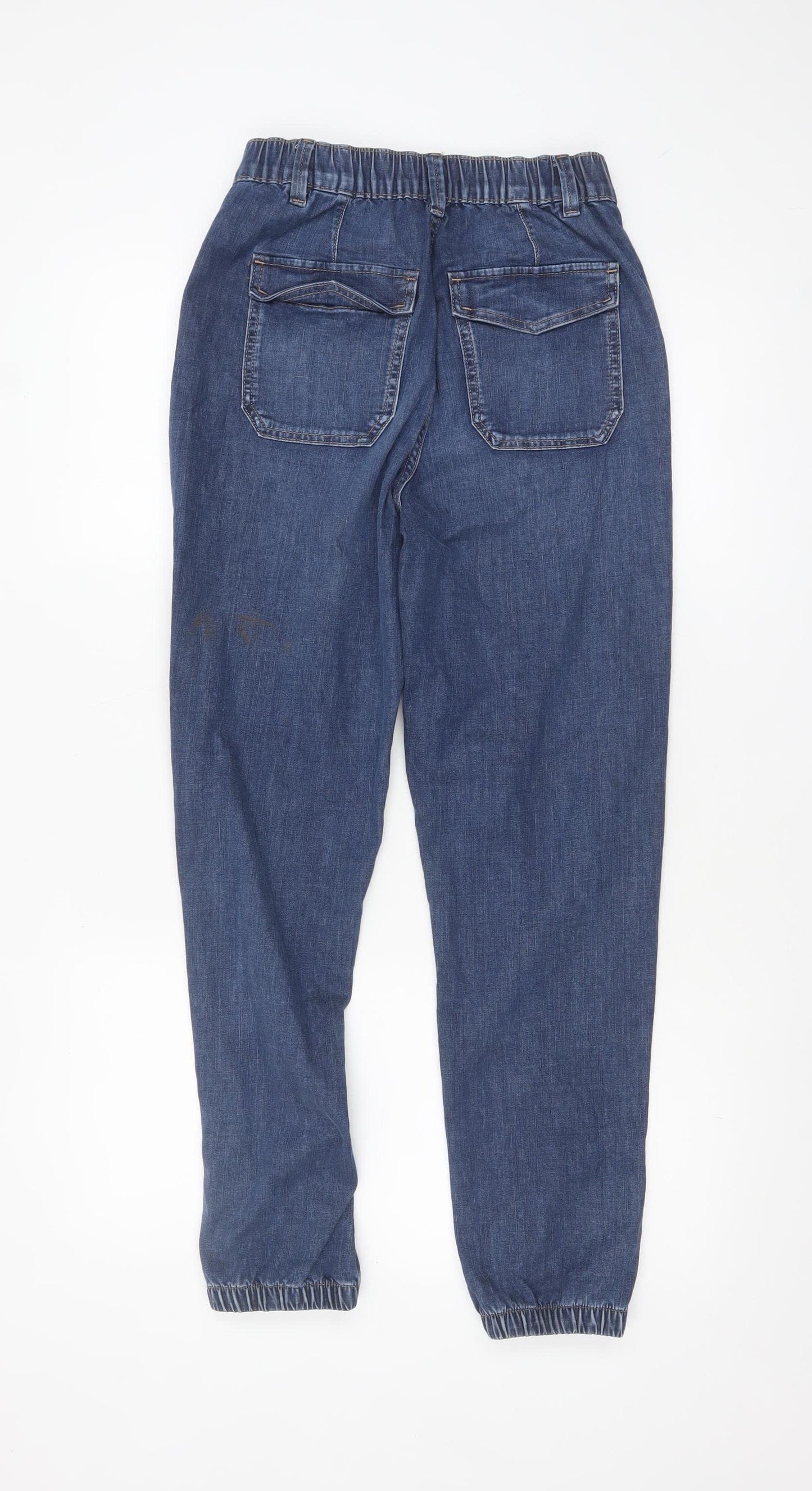 Marks and Spencer Women's Blue Tapered Denim Jeans Size 6 Regular