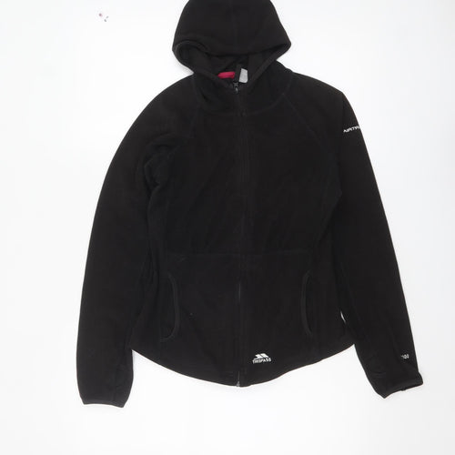 Trespass Women's Black Size 10 Full Zip Hooded Fleece Jacket