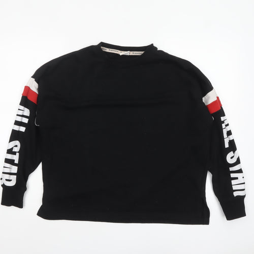 Converse Women Black All Star Pullover Sweatshirt M