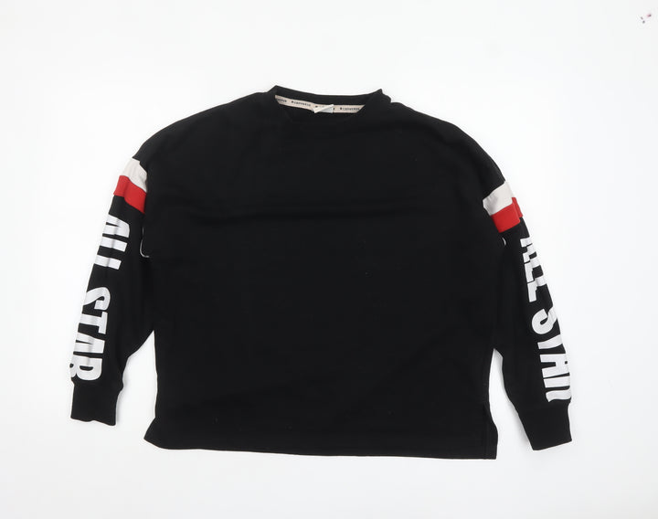 Converse Women Black All Star Pullover Sweatshirt M