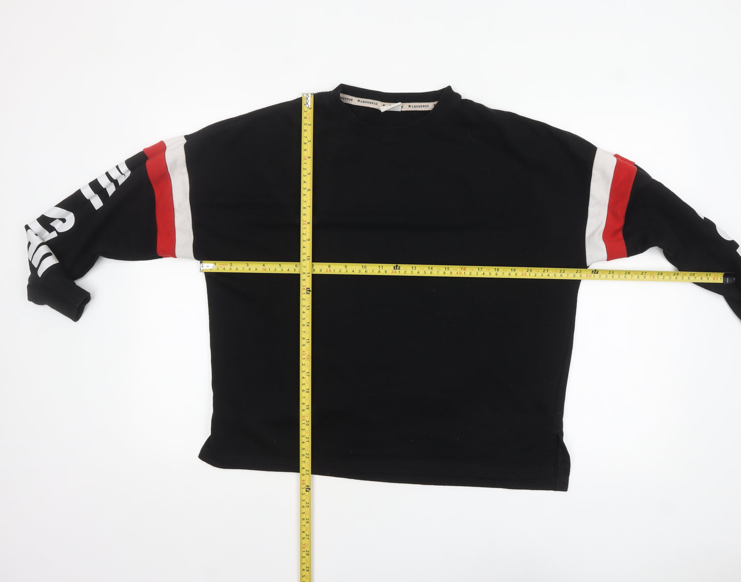 Converse Women Black All Star Pullover Sweatshirt M