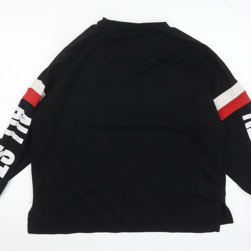 Converse Women Black All Star Pullover Sweatshirt M