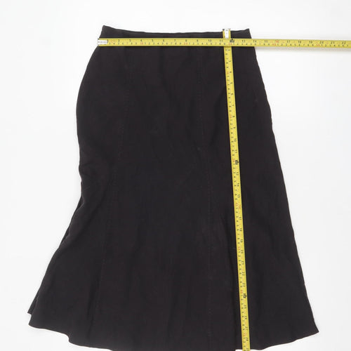 Marks and Spencer Women’s Brown A-Line Midi Skirt Size 8
