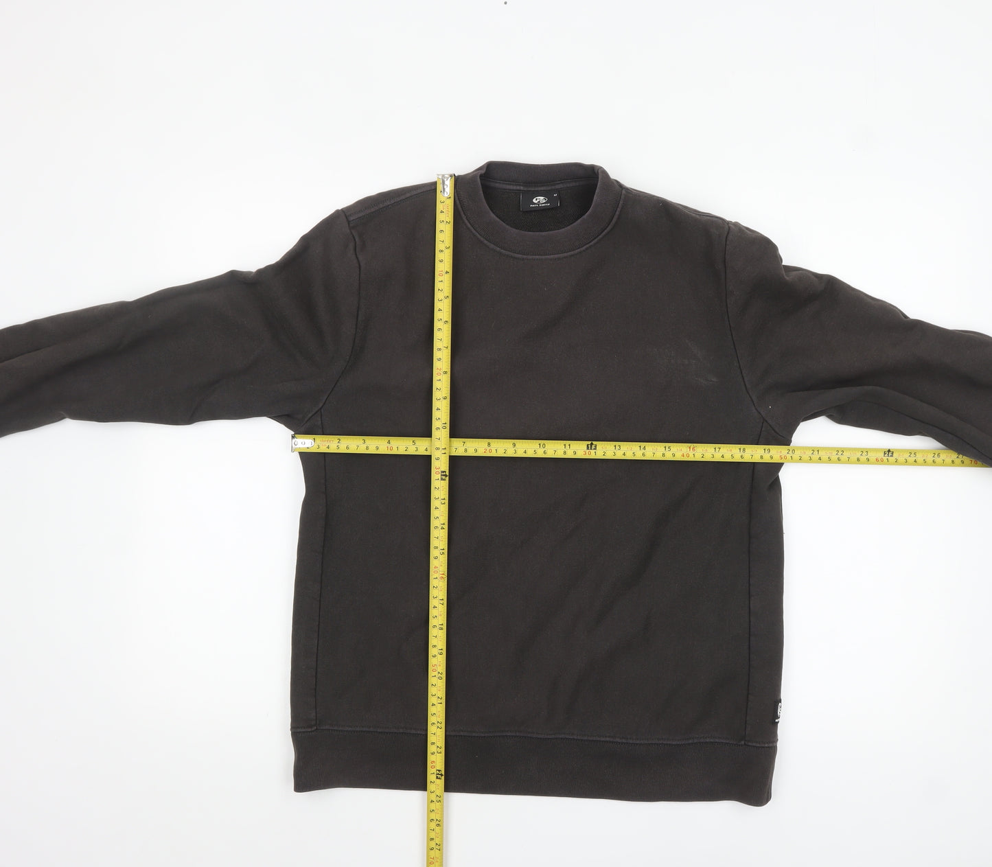 Paul Smith Men's Black Cotton Crew Neck Pullover Sweatshirt M
