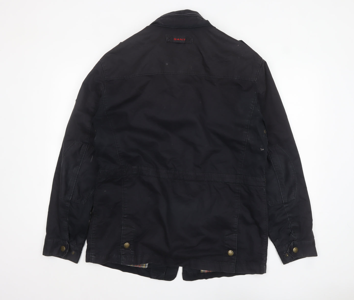 GANT Men's Black Cotton Blend Military Jacket L