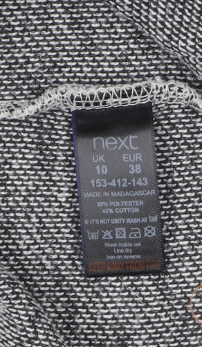 Next Women’s Grey Knit Coatigan Size 10 Regular Long Sleeve