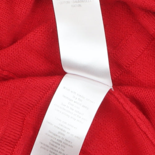 Wallis Womens Red Long Sleeve Knit Cardigan Size S