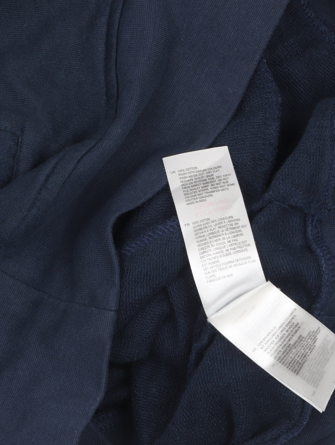 White Stuff Men's Blue 1/2 Zip Cotton Sweatshirt Medium