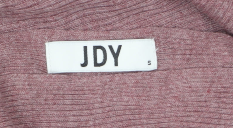 JDY Women's Pink Batwing Knit Cape Jumper Size S