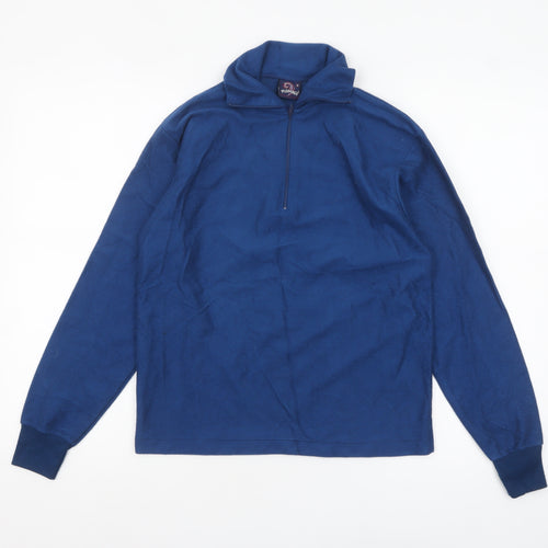 Plumage Women Blue Fleece Pullover Sweatshirt Size 16