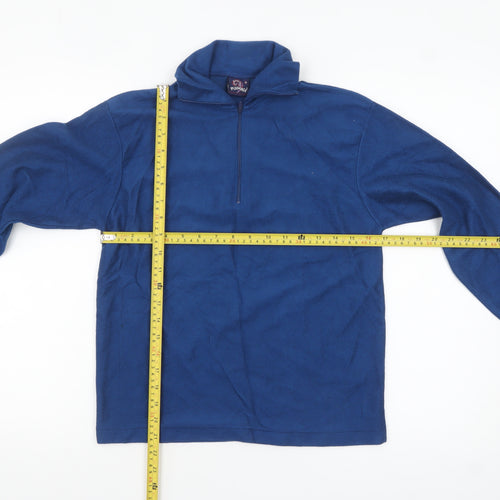 Plumage Women Blue Fleece Pullover Sweatshirt Size 16