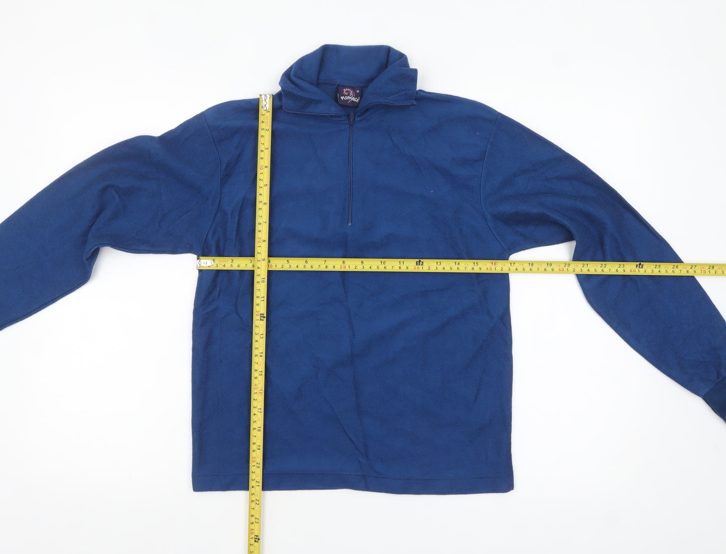 Plumage Women Blue Fleece Pullover Sweatshirt Size 16