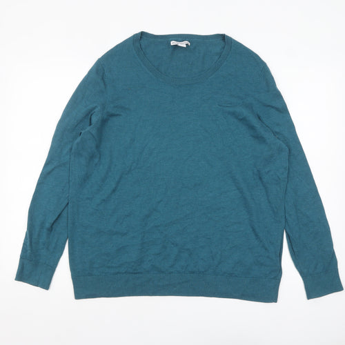 Amazon Essentials Women's Blue 2XL Crew Neck Pullover Jumper