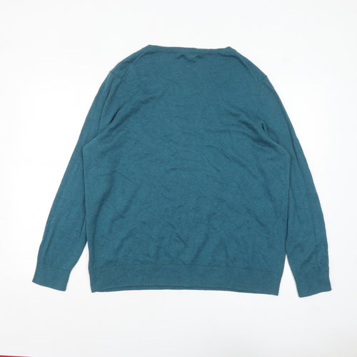 Amazon Essentials Women's Blue 2XL Crew Neck Pullover Jumper