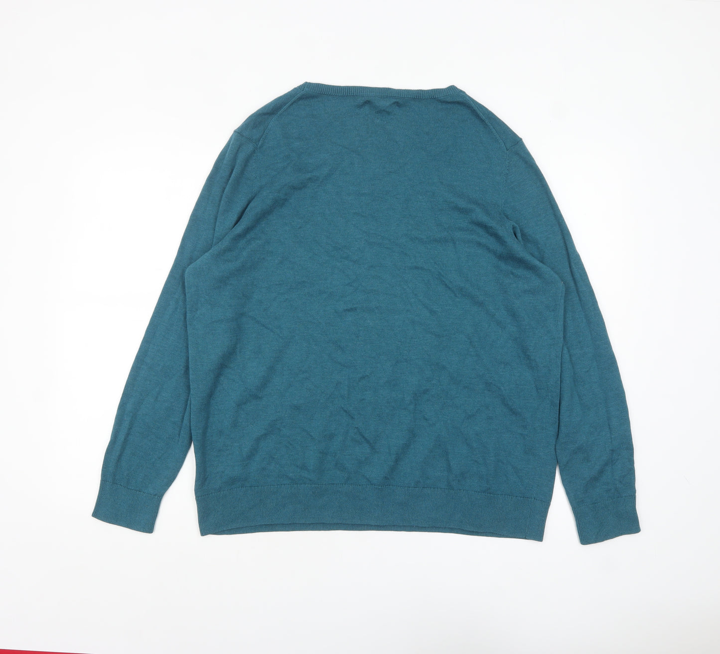 Amazon Essentials Women's Blue 2XL Crew Neck Pullover Jumper
