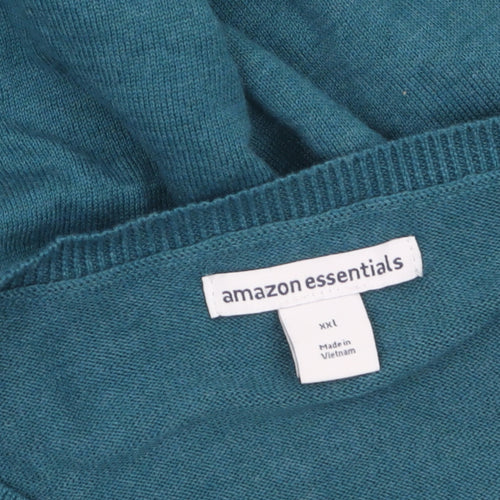 Amazon Essentials Women's Blue 2XL Crew Neck Pullover Jumper