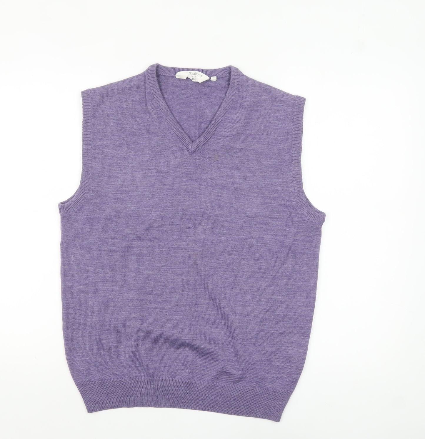 Bar Harbour Men’s Purple Wool Blend V-Neck Sleeveless Vest M