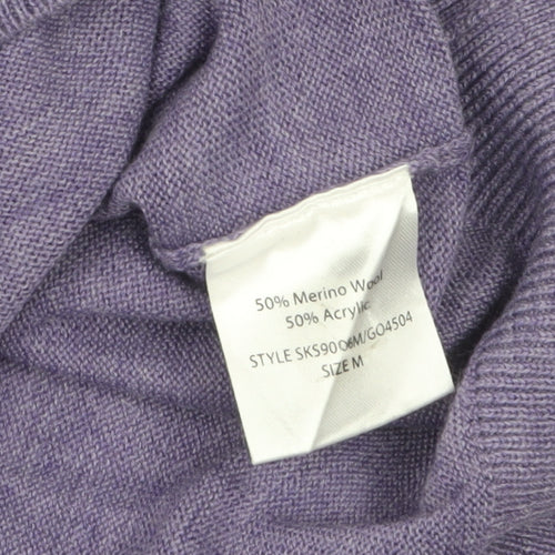 Bar Harbour Men’s Purple Wool Blend V-Neck Sleeveless Vest M