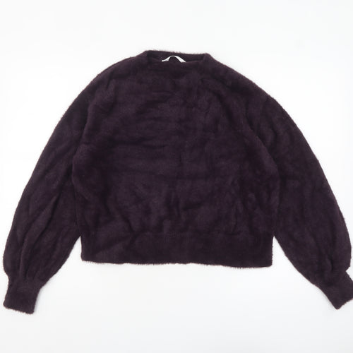 Marks and Spencer Women’s Purple Knit Long Sleeve Pullover Jumper M