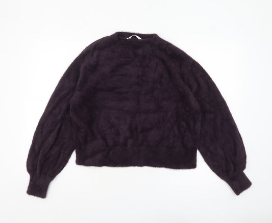 Marks and Spencer Women’s Purple Knit Long Sleeve Pullover Jumper M