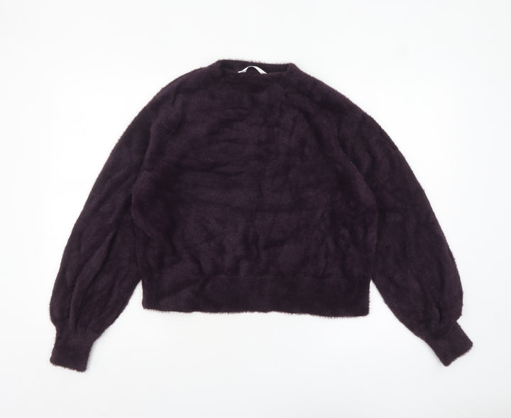 Marks and Spencer Women’s Purple Knit Long Sleeve Pullover Jumper M