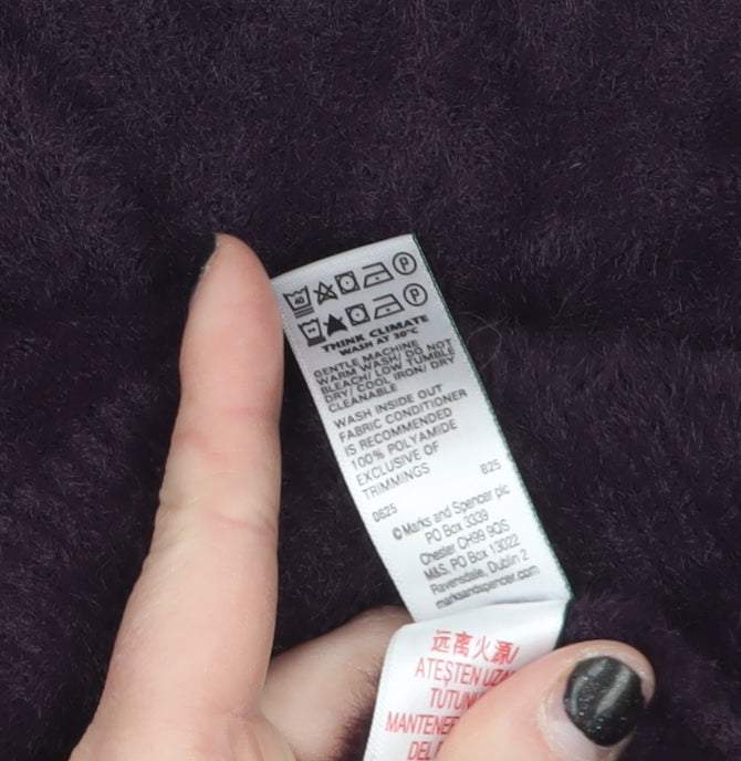 Marks and Spencer Women’s Purple Knit Long Sleeve Pullover Jumper M