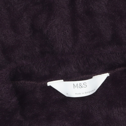 Marks and Spencer Women’s Purple Knit Long Sleeve Pullover Jumper M