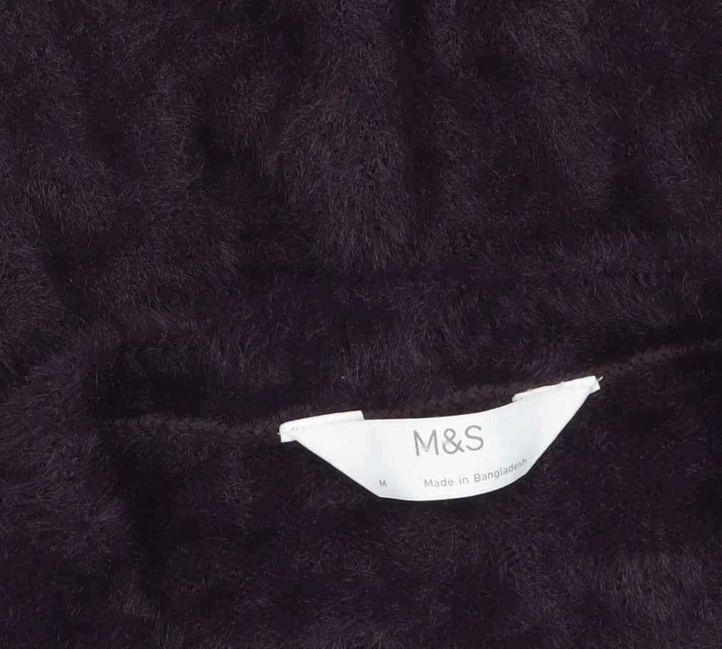 Marks and Spencer Women’s Purple Knit Long Sleeve Pullover Jumper M