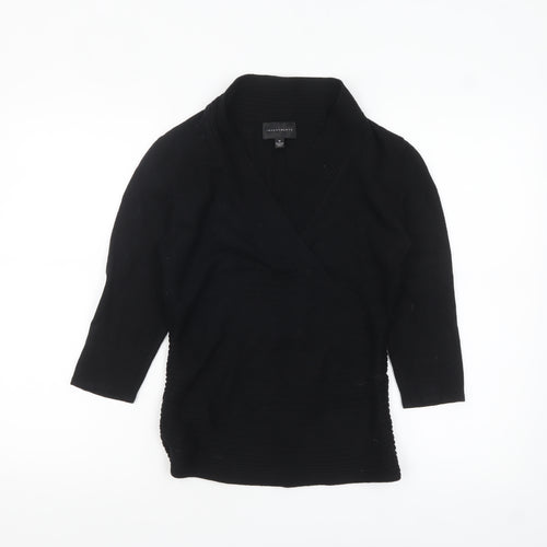 Investments Women’s Black Wrap Knit Jumper Size M