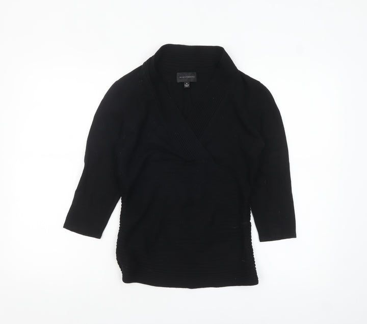Investments Women’s Black Wrap Knit Jumper Size M