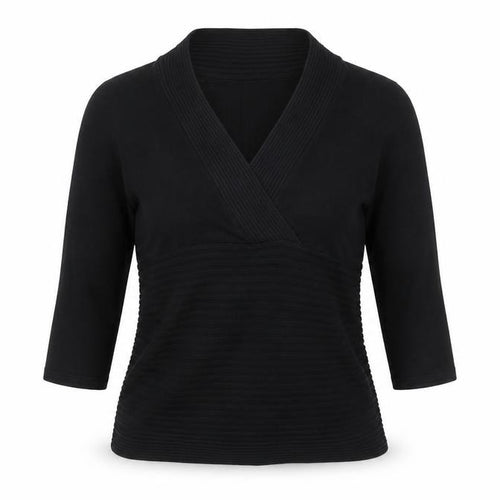 Investments Women’s Black Wrap Knit Jumper Size M