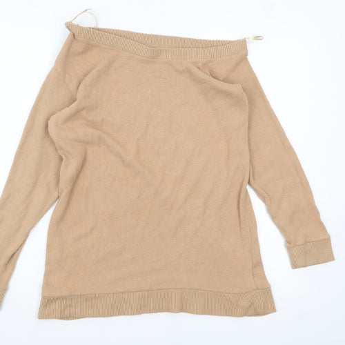 River Island Women’s Beige Boat Neck Knit Jumper Size 10