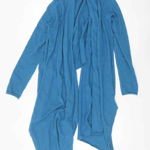 James Lakeland Women's Blue Open Knit Long Sleeve Cardigan Size 12