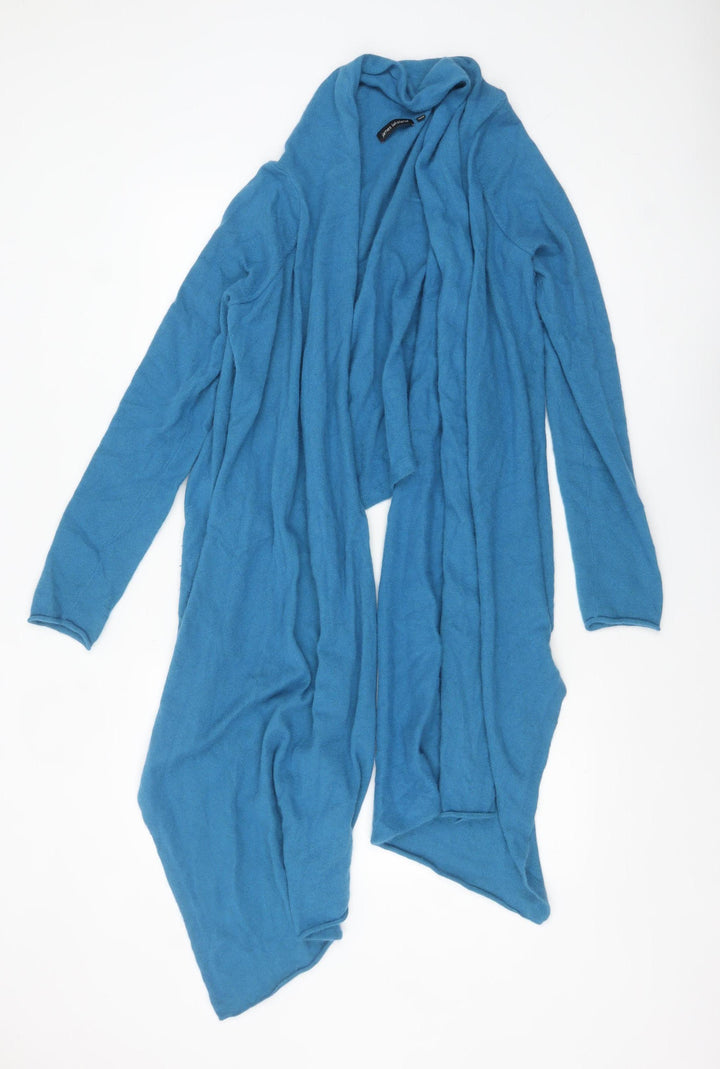 James Lakeland Women's Blue Open Knit Long Sleeve Cardigan Size 12