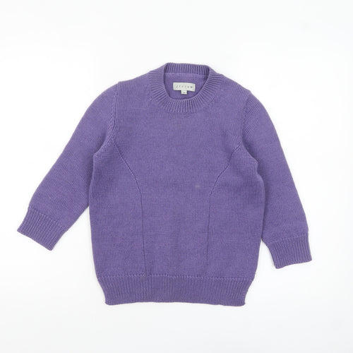 Jigsaw Women’s Purple Wool Crew Neck Jumper Size S