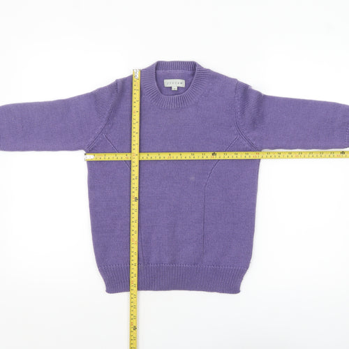 Jigsaw Women’s Purple Wool Crew Neck Jumper Size S
