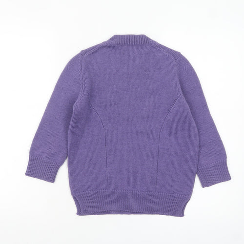Jigsaw Women’s Purple Wool Crew Neck Jumper Size S