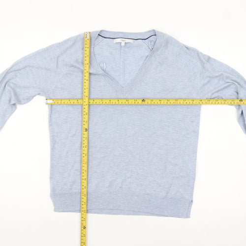 Next Women’s Blue V-Neck Knit Jumper Size 10 Pullover