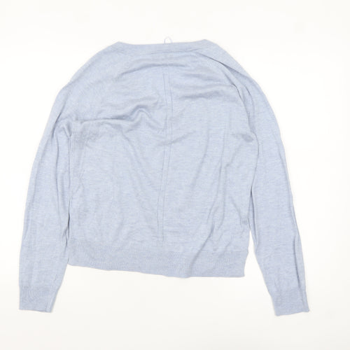 Next Women’s Blue V-Neck Knit Jumper Size 10 Pullover