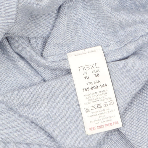 Next Women’s Blue V-Neck Knit Jumper Size 10 Pullover