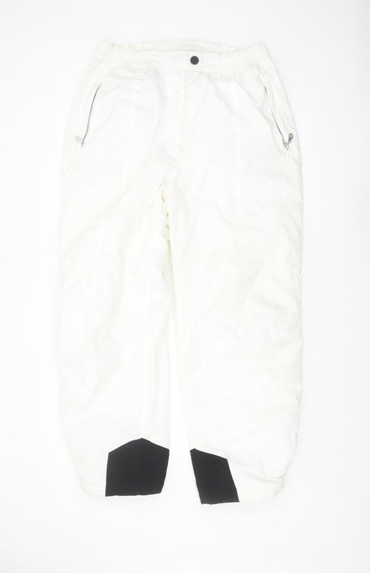 Maul Sport Company Women’s White Waterproof Insulated Snow Pants Size 20