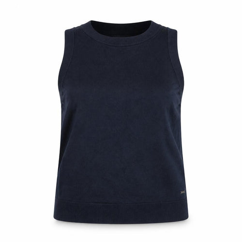 Holly & Whyte Women Blue Sleeveless Knit Tank Top Size M