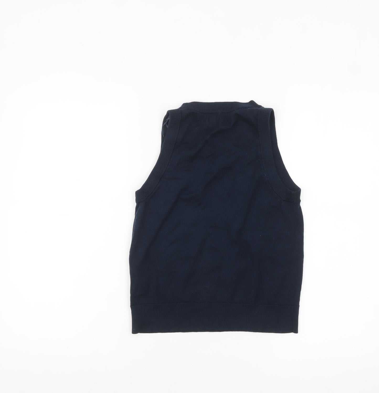 Holly & Whyte Women Blue Sleeveless Knit Tank Top Size M