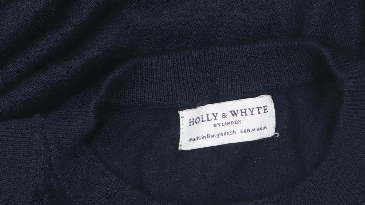 Holly & Whyte Women Blue Sleeveless Knit Tank Top Size M